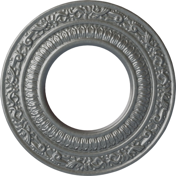 Ekena Millwork Andrea Ceiling Medallion (Fits Canopies up to 4 1/8"), 8 1/8"OD x 4 1/8"ID x 1/2"P, Platinum CM08ADPLS - main